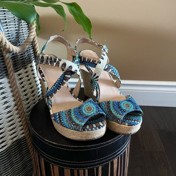 Summer wedges sandals - Picture 6 of 11